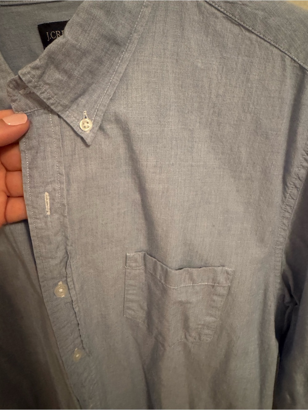 J. Crew Pale Blue Casual Button-Down Shirt